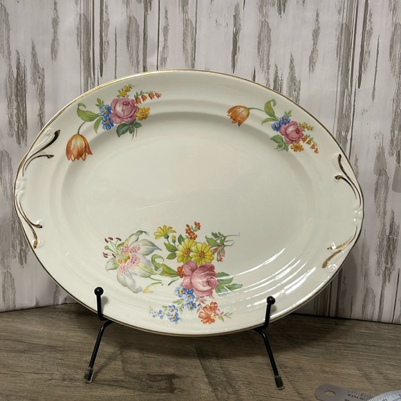 Vintage Crown Potteries Serving Platter‎ - Picture 1 of 7